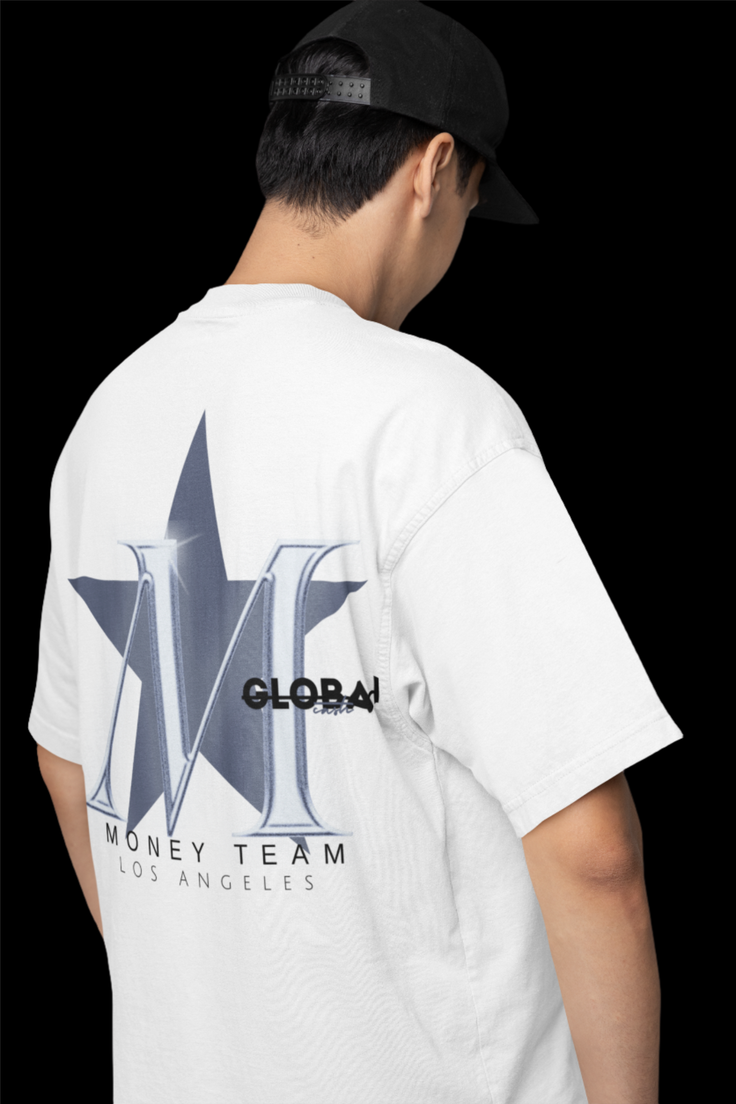 Global Cash white tee collection